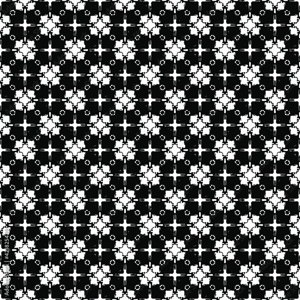 Black and white pattern texture. Bw ornamental graphic design. Mosaic ornaments. Pattern template. Vector illustration. Black and white pattern texture. Bw ornamental graphic design. Mosaic ornaments. Pattern template. Vector illustration.