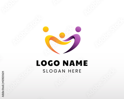 love people logo grub logo love creative logo love family