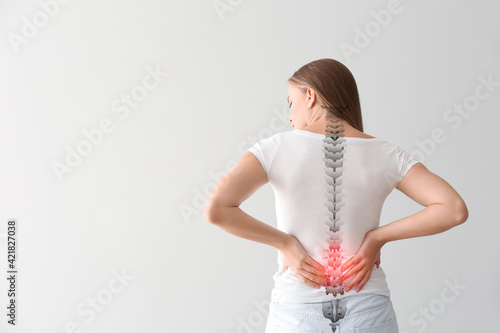 Young woman suffering from ...