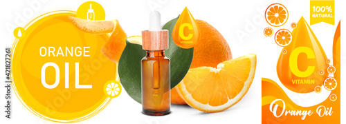 Cosmetic dropper bottle on ...