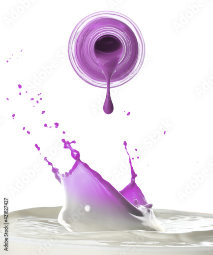 Open bottle with dripping n...