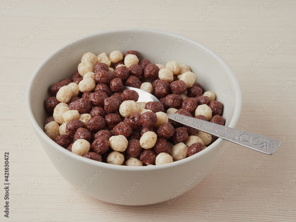 delicious breakfast chocolate balls with milk delicious breakfast chocolate balls with milk
