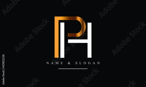 PH, HP, P, H abstract letters logo monogram