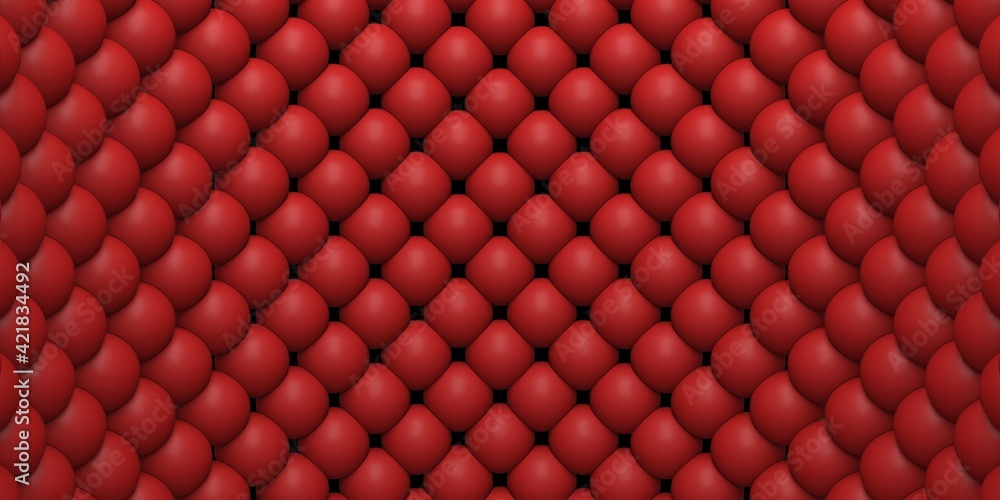 Obraz premium Red shiny spheres design background