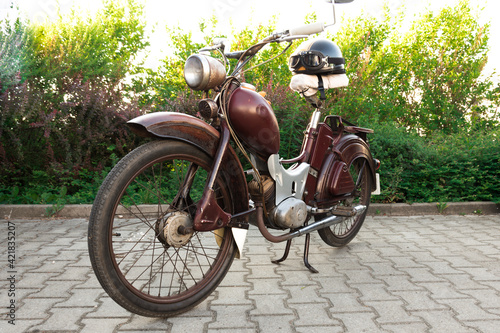 Small historical moped