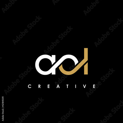AOL Letter Initial Logo Design Template Vector Illustration photo