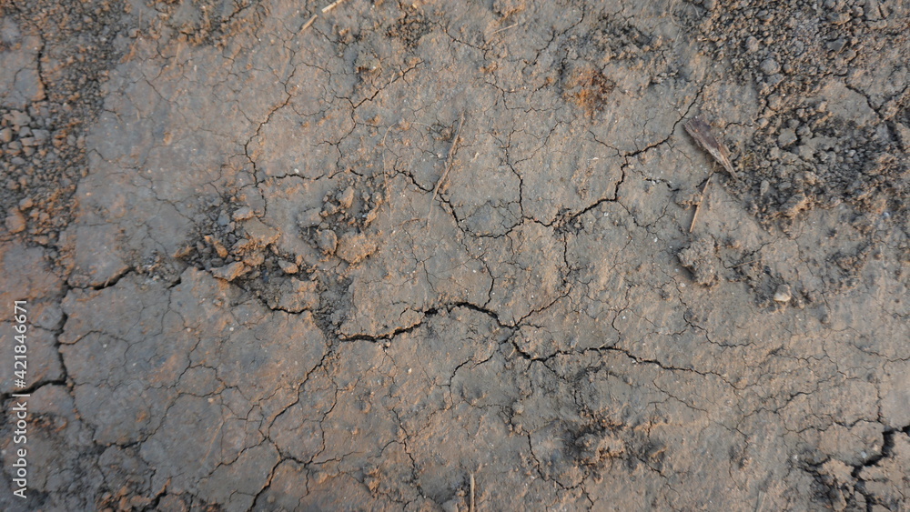 Dry soil surface with sand cracked and drought. Texture background Dry soil surface with sand cracked and drought. Texture background