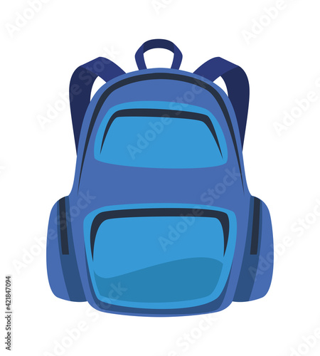 blue schoolbag icon