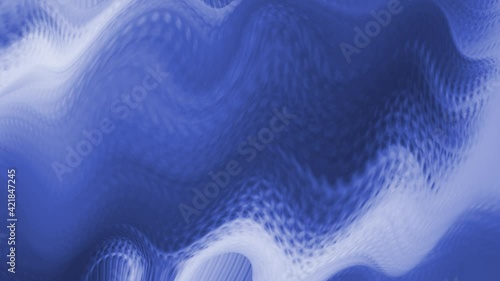 Wallpaper Mural Blue and white abstract wave in a calm glide Torontodigital.ca