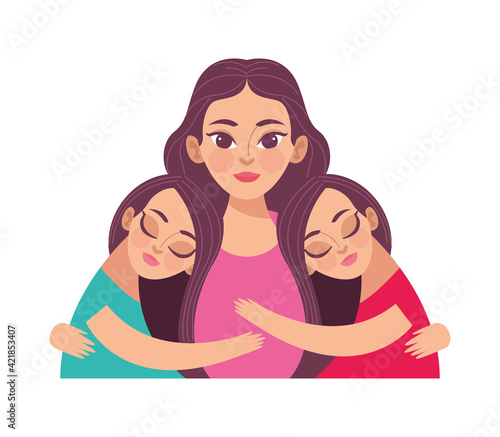 mother and daughters
