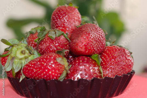 Fresh Strawberries With Background Closeup