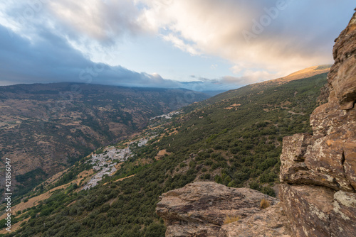 Mountainous landscape in Sierra Nevada in southern Spain