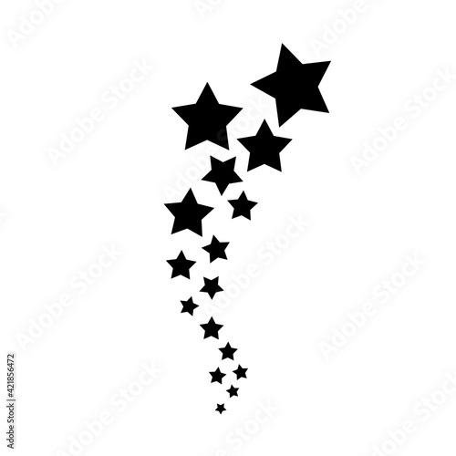 Stars. Star design tattoos vector line background