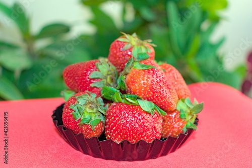 Fresh Strawberries With Background Closeup