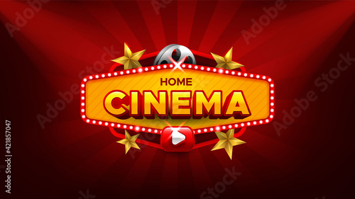 Online movies and entertainment background