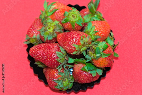 Fresh Strawberries With Background Closeup
