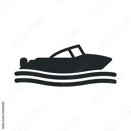 Speed boat icon