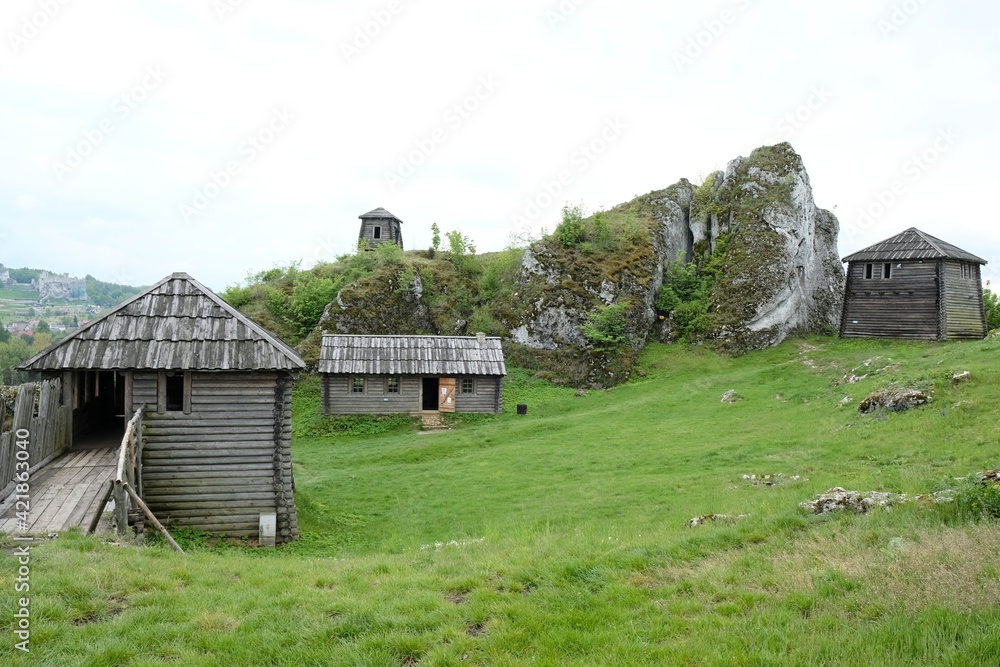 Obraz premium Gora Birow in Krakowsko-Czestochowska Upland, Poland 