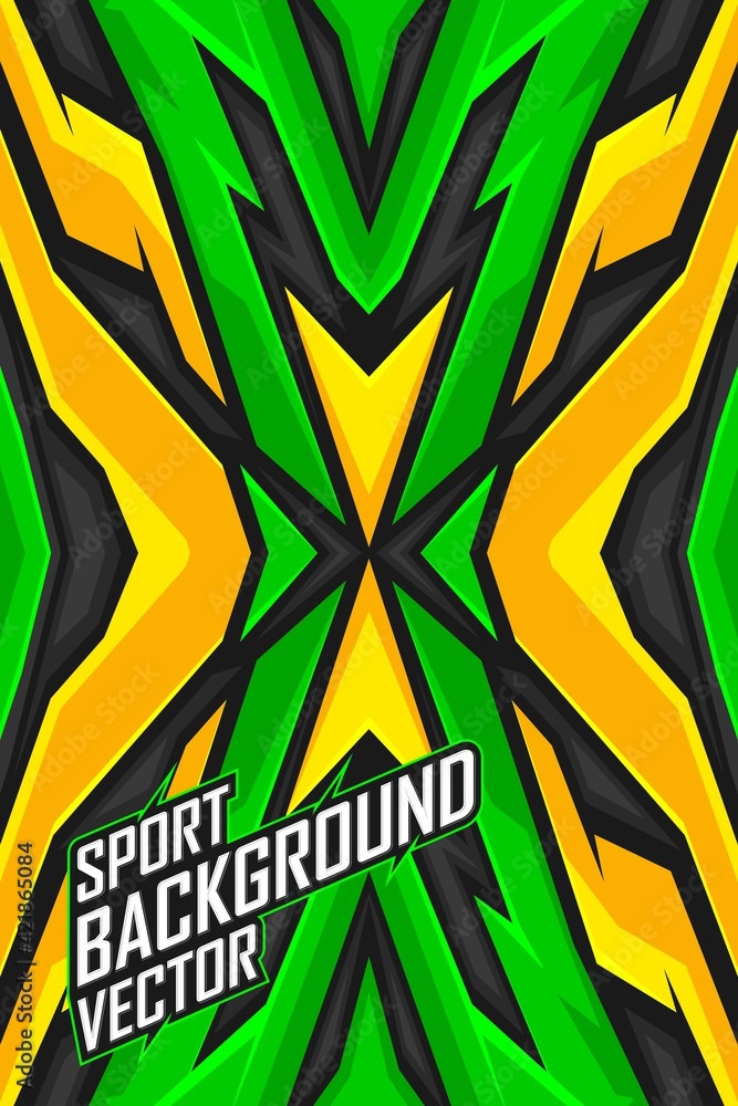 Racing sport background. Race stripe graphic for livery, extreme jersey ...