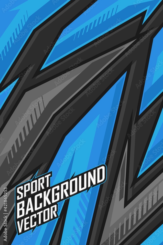 Racing sport background. Race stripe graphic for livery, extreme jersey ...