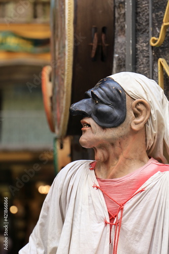 Pulcinella, the traditional mask of Naples, Italy photo