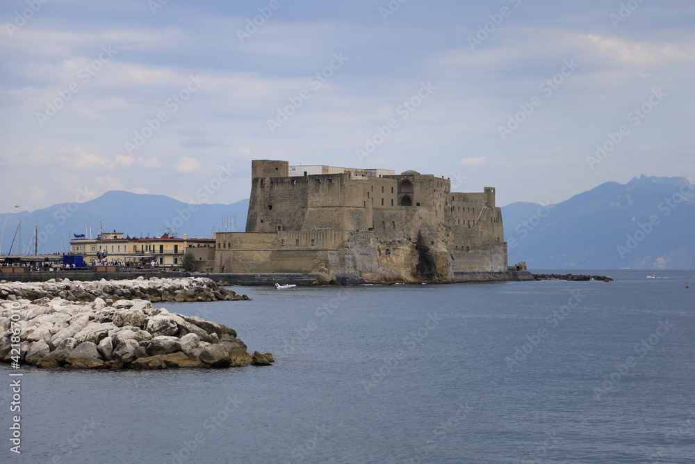 The fort of Castel dell' Ovo in Naples, Italy