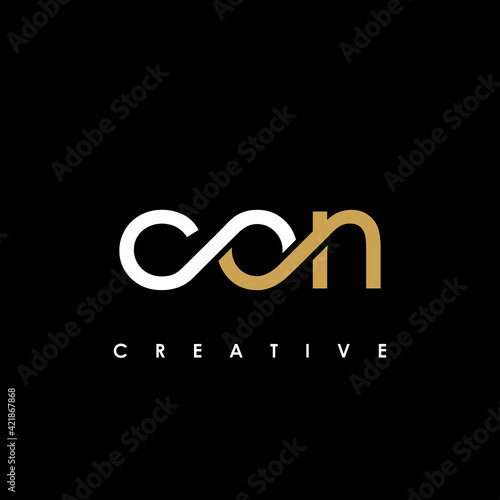 CON Letter Initial Logo Design Template Vector Illustration