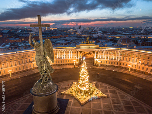 Obraz na płótnie palace square in St. Petersburg w salonie