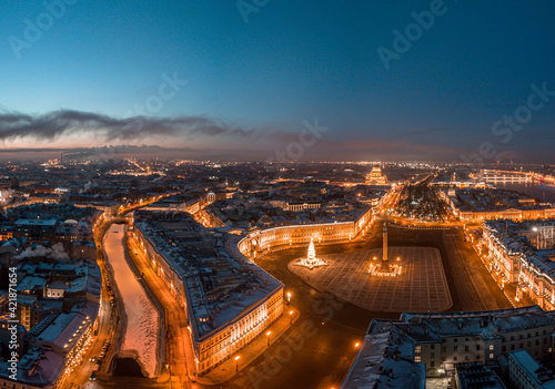 Obraz na płótnie palace square in St. Petersburg w salonie