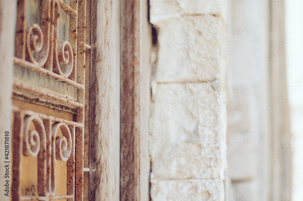 old wooden door