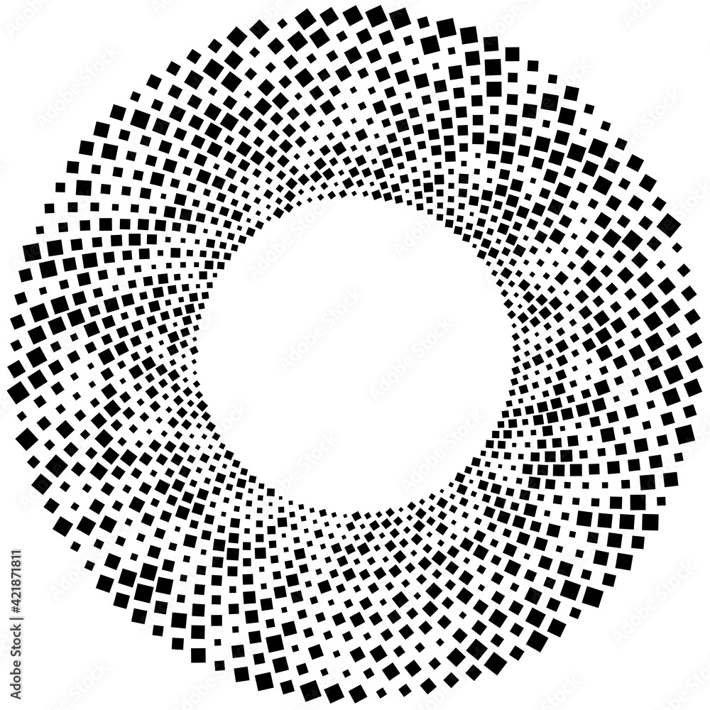 Design elements symbol Editable color halftone frame dot circle pattern on white background. Vector illustration eps 10 frame with black random dots. Round border Icon using halftone circle dots textu Design elements symbol Editable color halftone frame dot circle pattern on white background. Vector illustration eps 10 frame with black random dots. Round border Icon using halftone circle dots textu