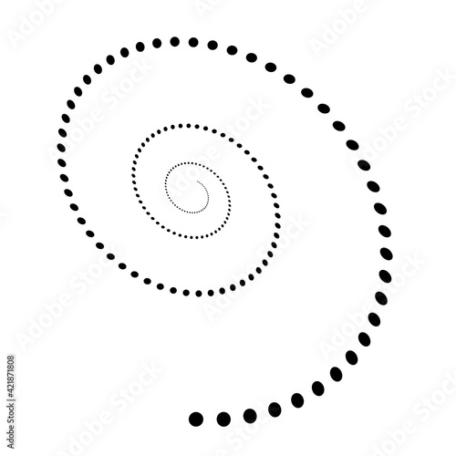 Design elements symbol Editable color halftone frame dot circle pattern on white background. Vector illustration eps 10 frame with black random dots. Round border Icon using halftone circle dots textu