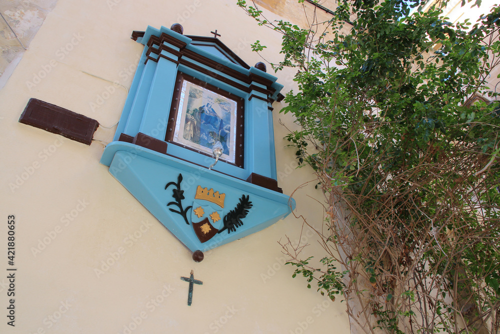 ex-voto on a wall in valletta in malta