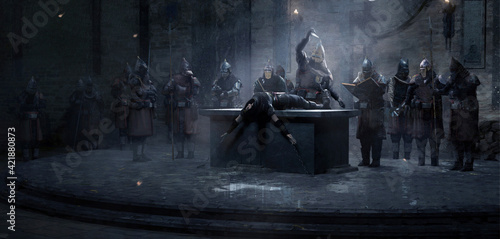 Obraz na płótnie Medieval ritual