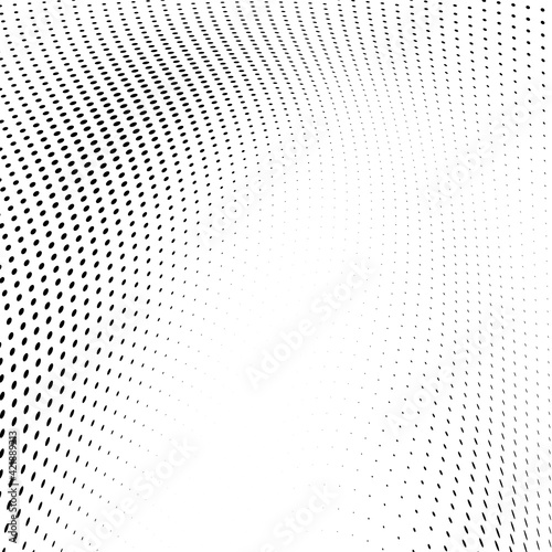 Wallpaper Mural Abstract halftone wave dotted background Torontodigital.ca