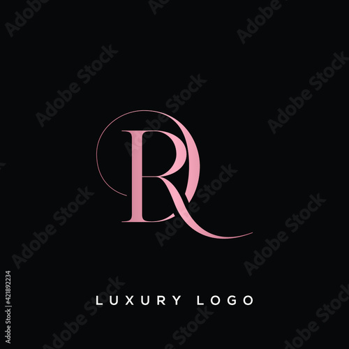 DR letter logo alphabet monogram icon symbol