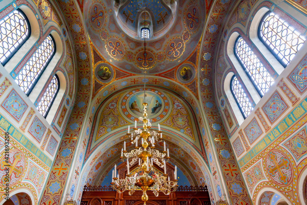 Interior of Church of Christ's Resurrection in Foros, Crimea