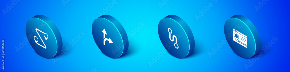 Set Isometric Route location, , Infographic of city map navigation and Road traffic sign icon. Vector Set Isometric Route location, , Infographic of city map navigation and Road traffic sign icon. Vector