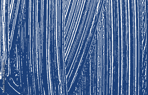 Grunge texture. Distress indigo rough trace. Excep photo