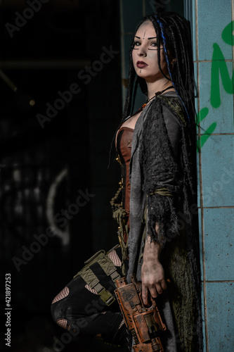 Endtime Shooting with cute model