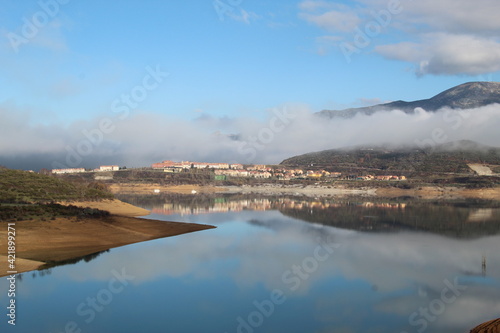 lake in the morning
