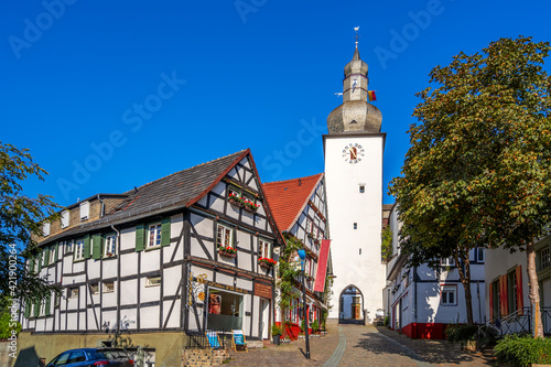 Glockenturm und Alter Markt  Arnsberg  Sauerland  Deutschland 