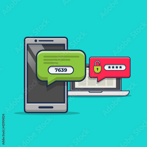 two-step authentication verification via computer and mobile