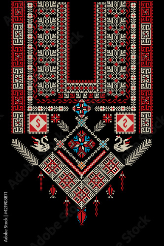 Tatreez ornament template 2