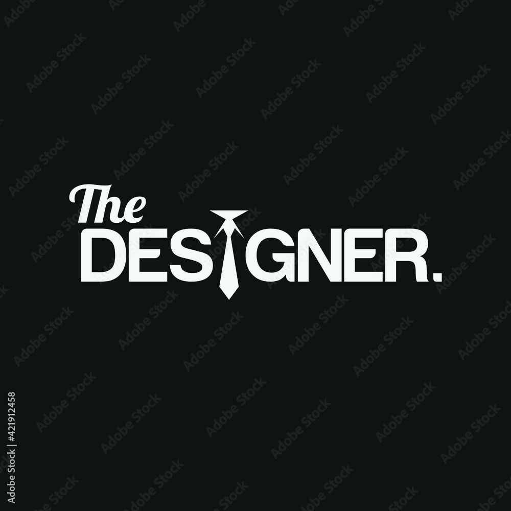 The designer, Logo for a designer or designing company. Creative and vector.