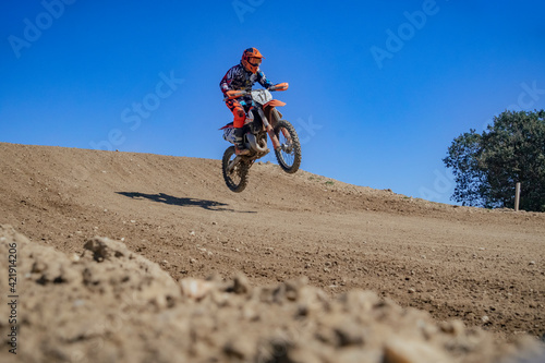 Motocross bike motorcycle track circuit jumps mud mx