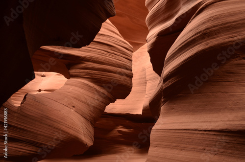 Gorgeous View of Lower Antelope Canyon in Page Arizona