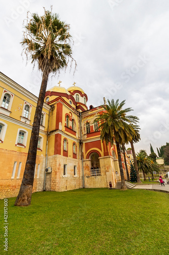 New Athos Monastery. Akhali Atoni, Abkhazia. The main monastery complex of Abkhazia photo