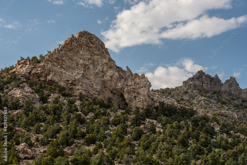Craggy Peaks of Mountains in Great Basin National Park