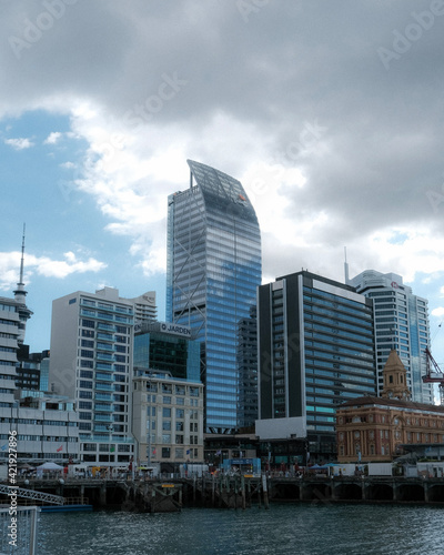 View of Auckland City from the pier